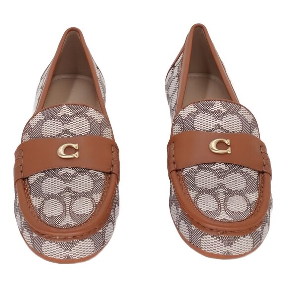 COACH Sculpted C Loafers Cocoa Burnished Amber EU 39.5 US 8.5M - Picture 5 of 6